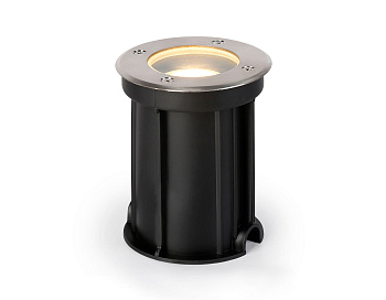 Уличный светильник в грунт ST6511 BK черный IP67 GU10 max 35W D108*135