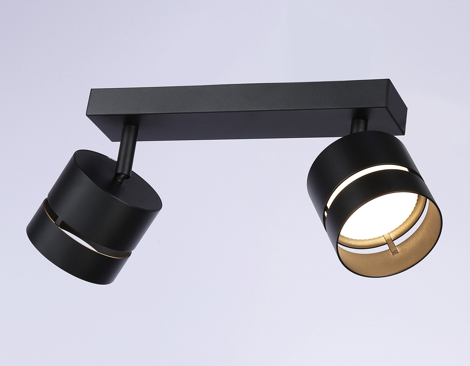 Светильник накладной поворотный со сменной лампой GU10 TN71060/2 BK черный GX53/2 max 12W 280*85*150