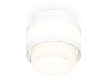 Комплект накладного светильника с акрилом XS8418001 SWH/FR белый песок/белый матовый GX53 (C8418, N8401)