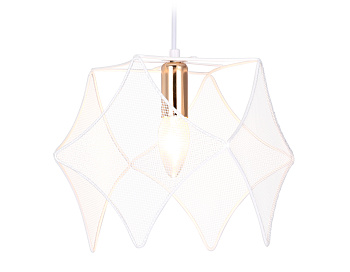 Подвесной светильник в стиле лофт TR8420 WH/GD белый/золото E14 max 40W D285*1000