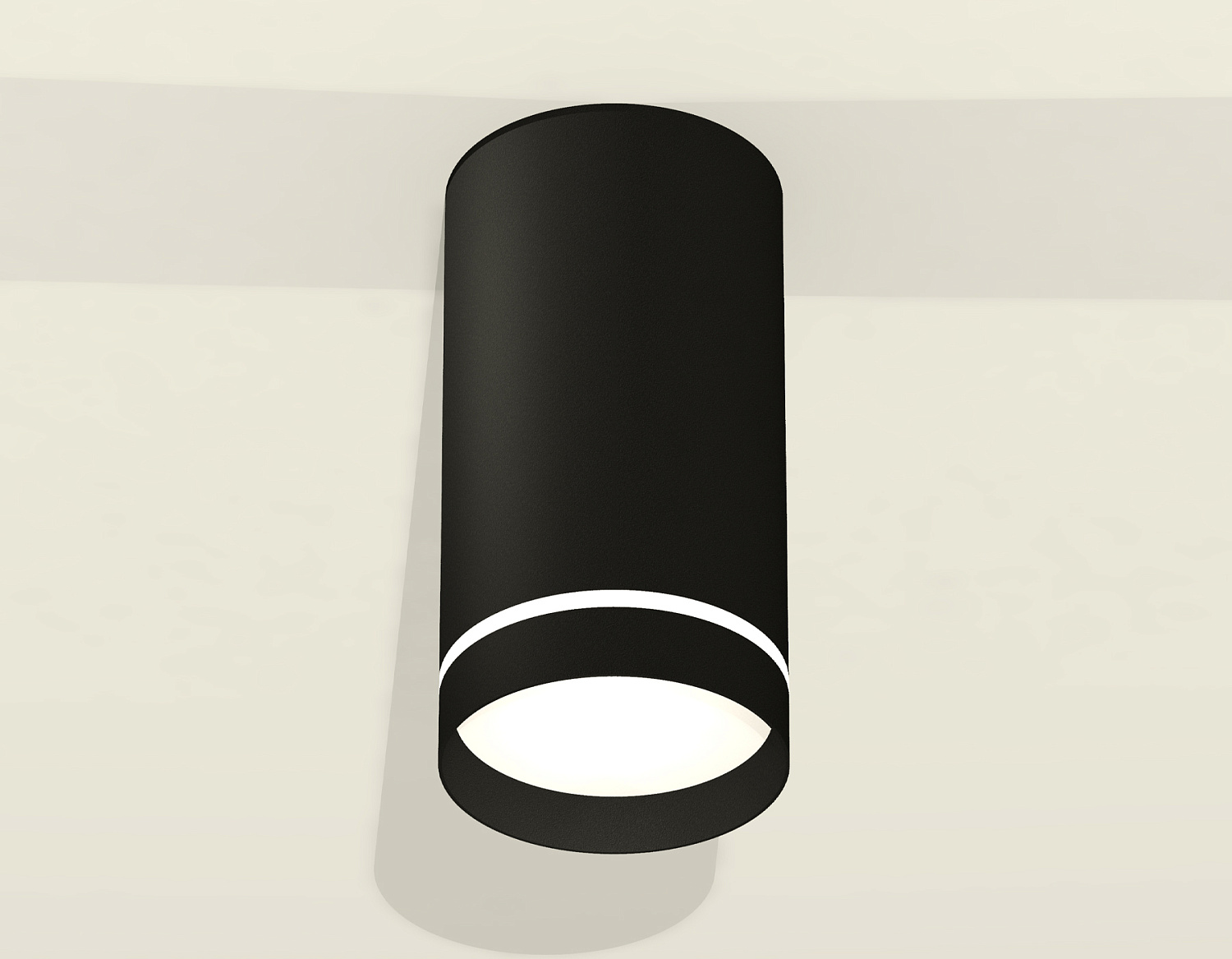 Комплект накладного светильника с акрилом XS8162006 SBK/FR черный песок/белый матовый GX53 (C8162, N8462)