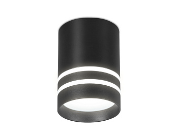 Накладной светодиодный точечный светильник TN242 BK/S черный/песок LED 4200K 12W D80*100