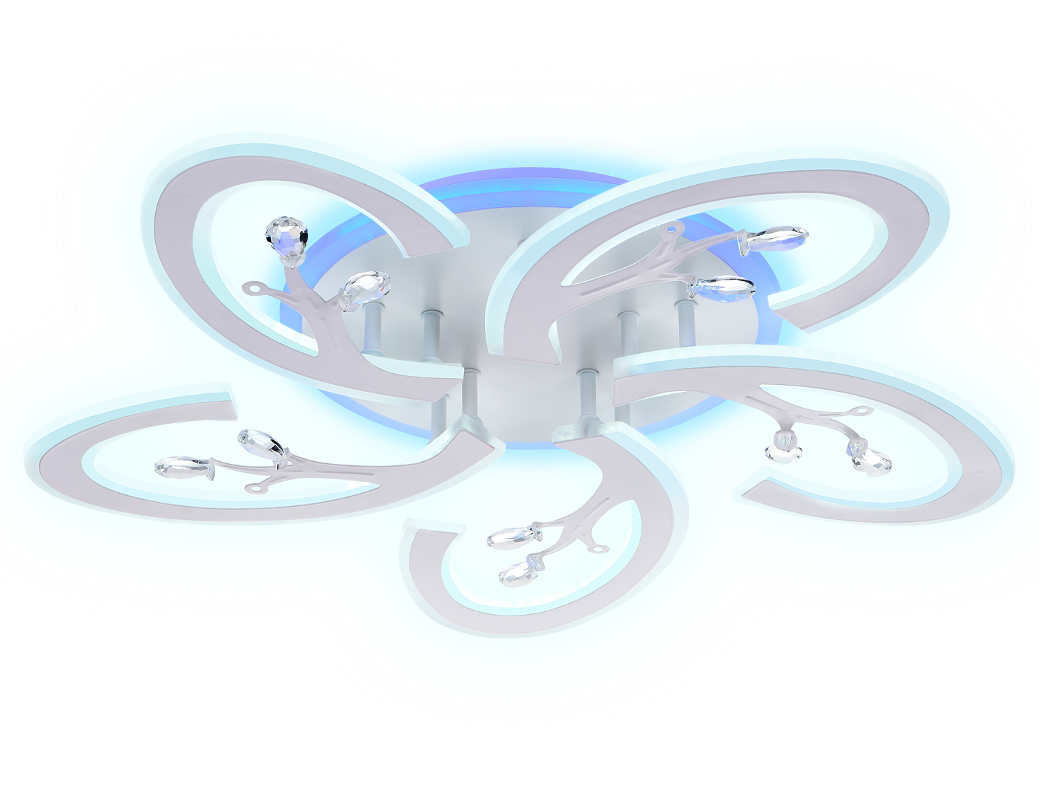 Потолочный светодиодный светильник с пультом FA512/5 WH белый 120W 610*580*80 (ПДУ РАДИО 2.4G)