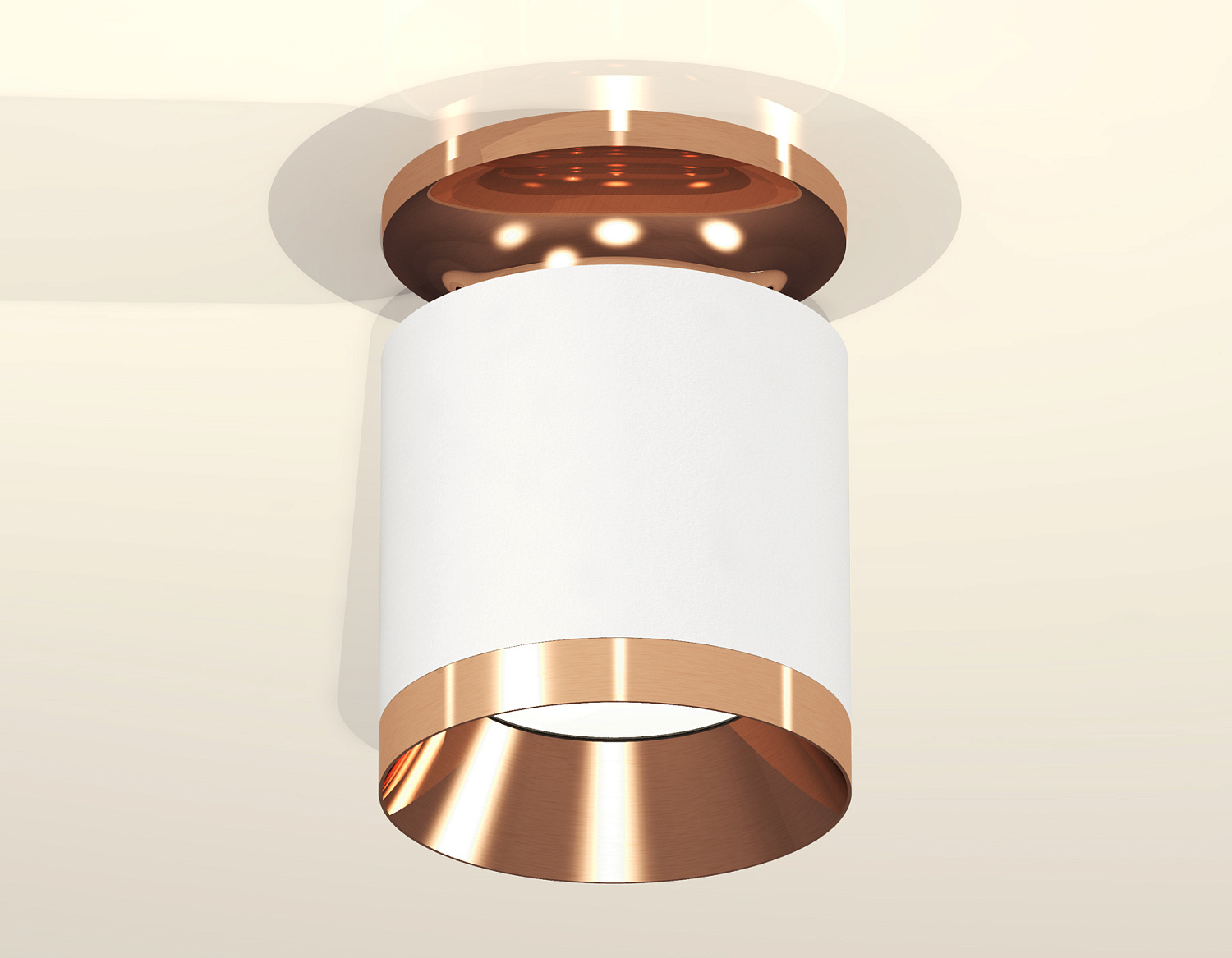 Комплект накладного светильника XS7401141 SWH/PPG белый песок/золото розовое полированное MR16 GU5.3 (N7930, C7401, N7035)