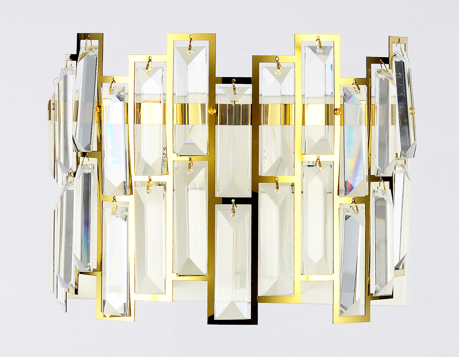 Настенный светильник с выключателем TR5055 GD/WH/CL золото/белый/прозрачный E14/2 max 40W 250*200*140