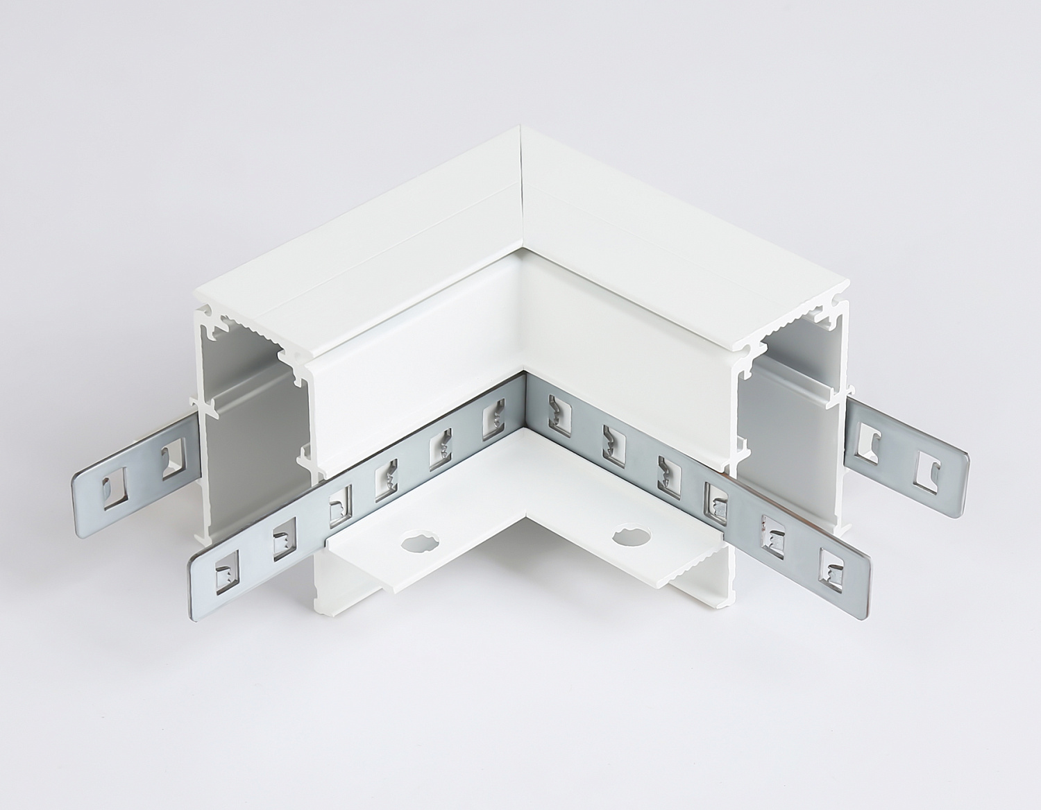 Коннектор угловой для встраиваемого шинопровода Magnetic GL3352 WH белый коннектор угловой встраиваемый 85*85*H46.8