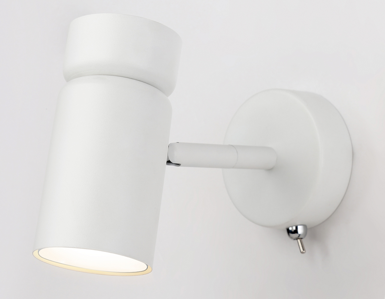 Настенный светильник с выключателем и сменной лампой GU10 TA13182 WH белый GU10 max 12W D60*L120*H150