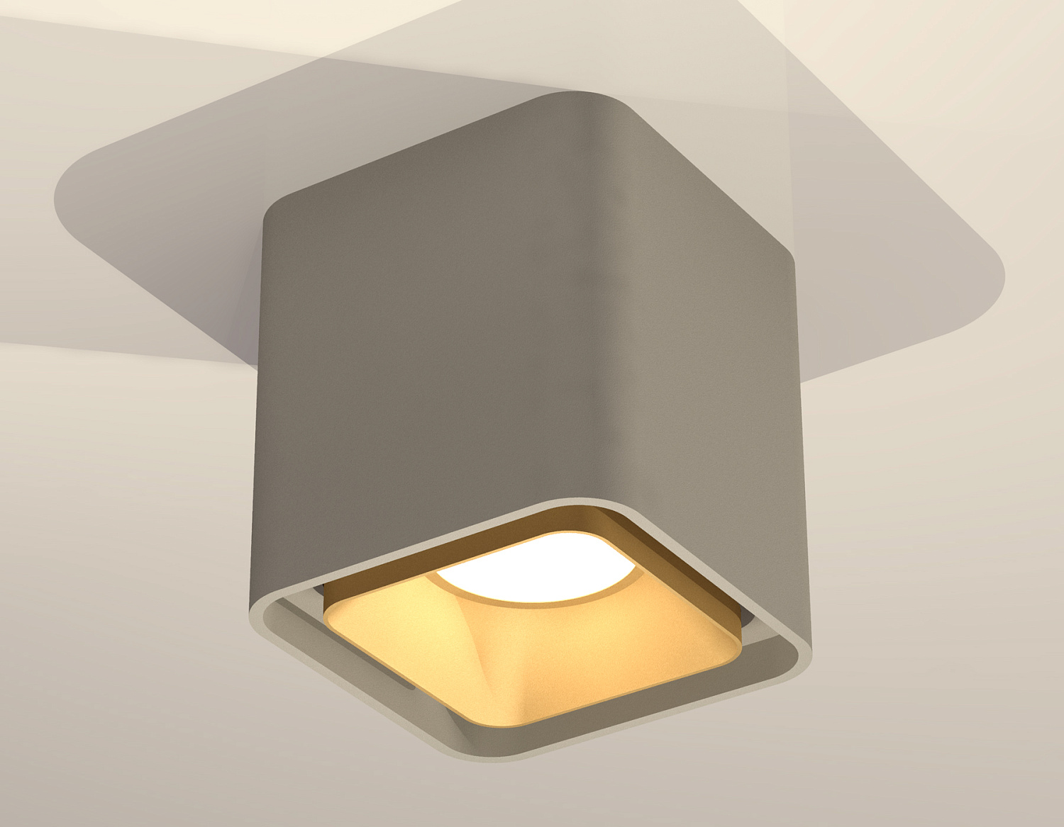 Комплект накладного светильника XS7842004 SGR/SGD серый песок/золото песок MR16 GU5.3 (C7842, N7704)