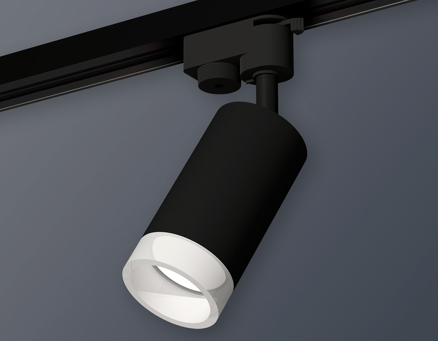 Комплект трекового однофазного светильника XT6323160 SBK/FR черный песок/белый матовый MR16 GU5.3 (A2521, C6323, N6248)