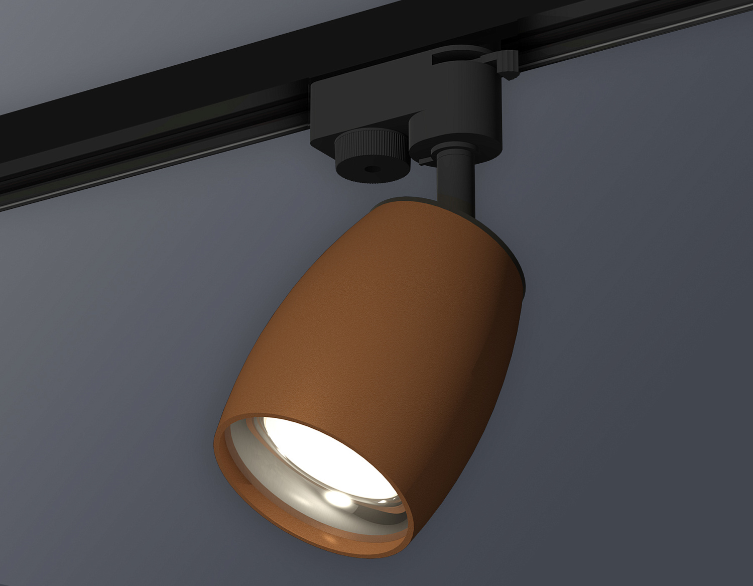 Комплект трекового однофазного светильника XT1124032 SCF/PSL кофе песок/серебро полированное MR16 GU5.3 (A2521, C1124, N7012)