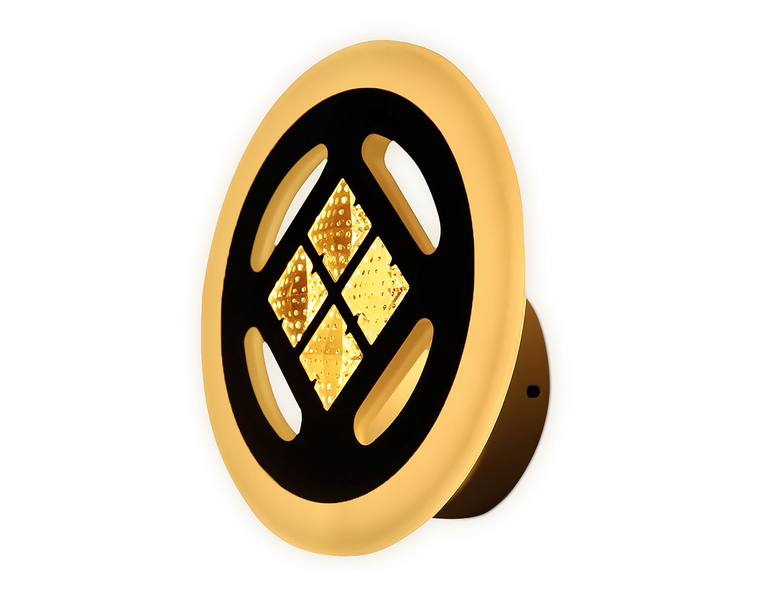 Настенный светодиодный светильник с выключателем FA2955 WH белый 4200K/3000K/6400K 20W 200*200*70