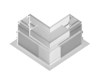 Коннектор угловой для встраиваемого шинопровода Magnetic GL3352 WH белый коннектор угловой встраиваемый 85*85*H46.8