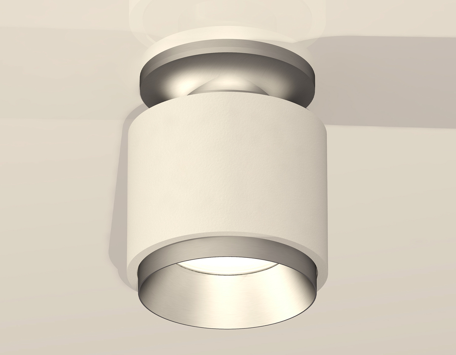 Комплект накладного светильника XS7510100 SWH/MCH белый песок/хром матовый MR16 GU5.3 (N7928, C7510, N7033)