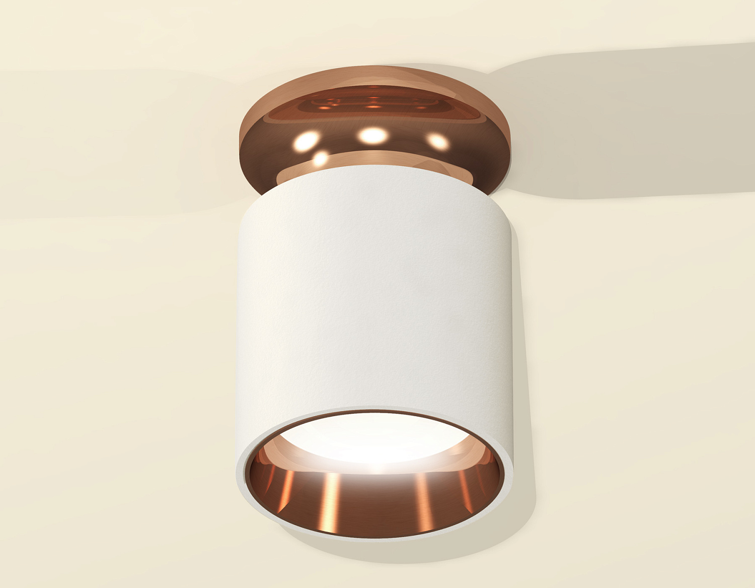 Комплект накладного светильника XS6301201 SWH/PPG белый песок/золото розовое полированное MR16 GU5.3 (N6906, C6301, N6114)