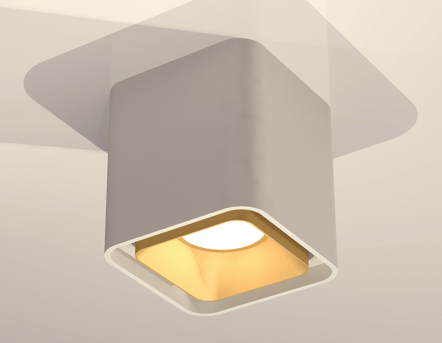 Комплект накладного светильника XS7840004 SWH/SGD белый песок/золото песок MR16 GU5.3 (C7840, N7704)