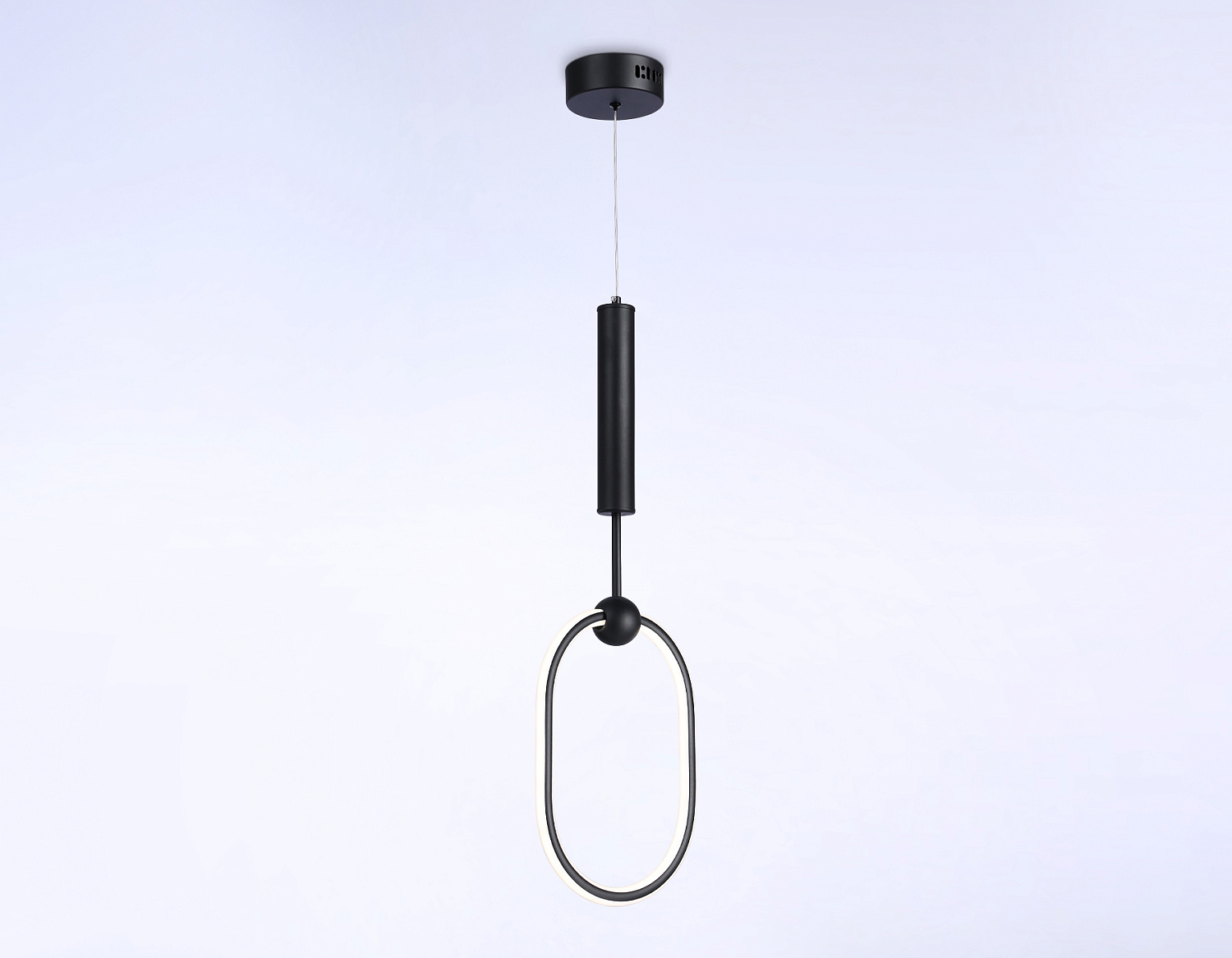 Подвесной светодиодный светильник с пультом FL10577 BK черный 3000K/4200K/6400K 56W 230*16*1000 (ПДУ ИК)