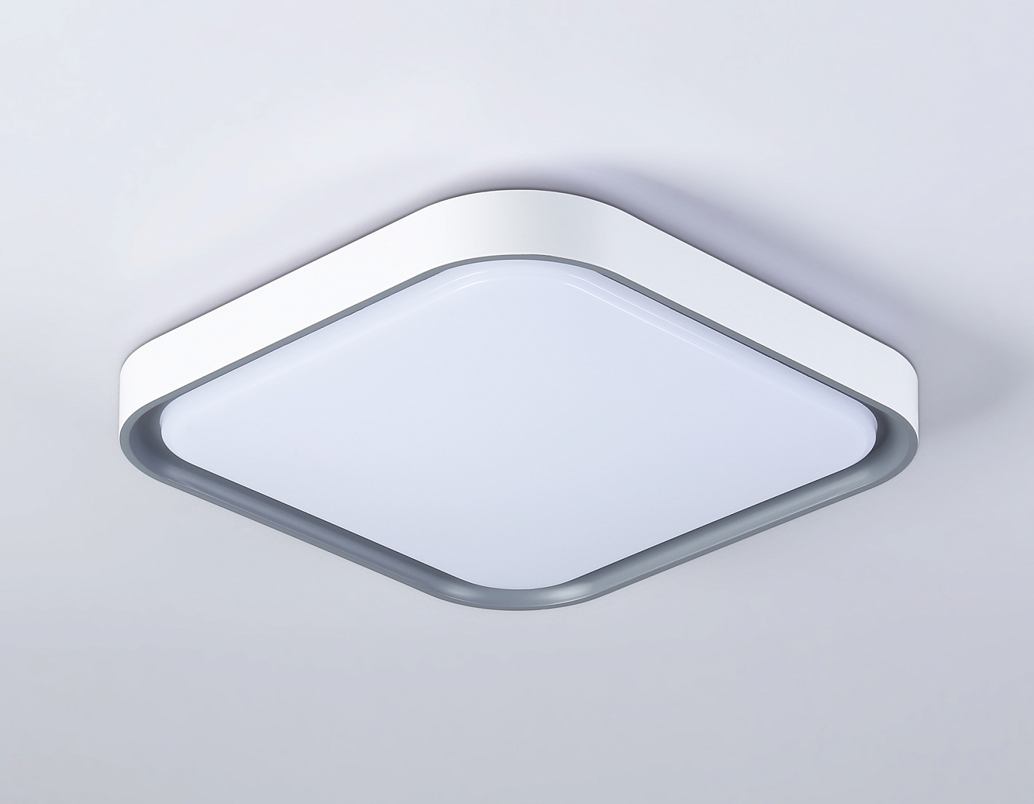 Потолочный светодиодный светильник FZ1250 WH/GR белый/серый 18W 5000K 250*250*60 (Без ПДУ)