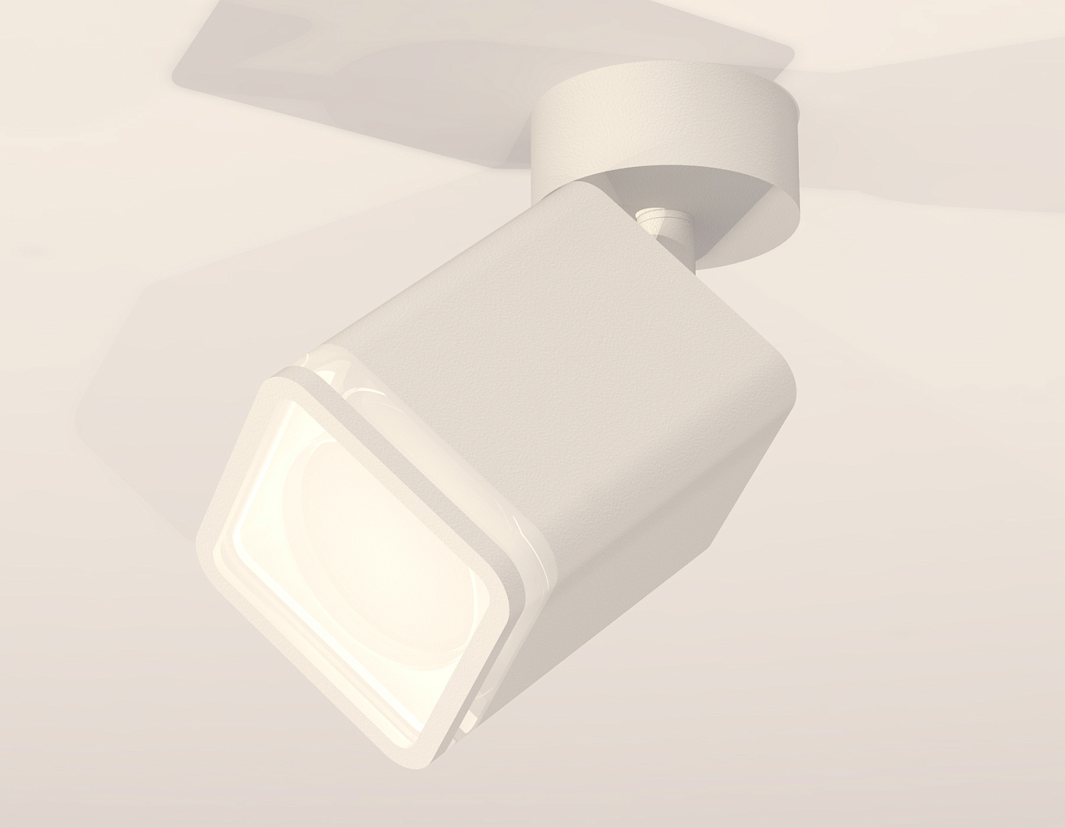 Комплект накладного поворотного светильника с акрилом XM7812021 SWH/FR белый песок/белый матовый MR16 GU5.3 (A2202, C7812, N7750)