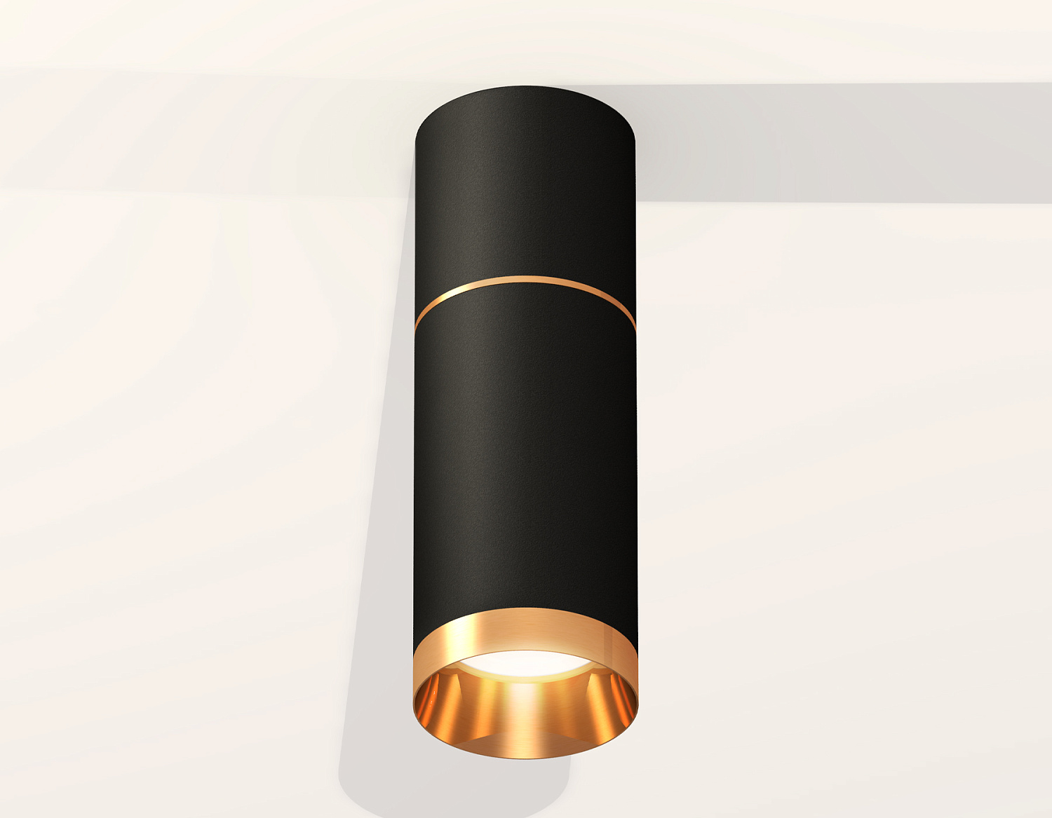 Комплект накладного светильника XS6323062 SBK/PYG черный песок/золото желтое полированное MR16 GU5.3 (C6302, A2062, C6323, N6134)