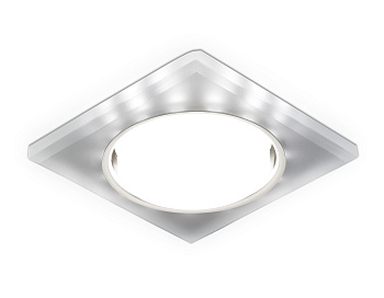 Встраиваемый точечный светильник GX53 с LED подсветкой G215 CH/WH хром/матовый GX53+3W(LED WHITE)
