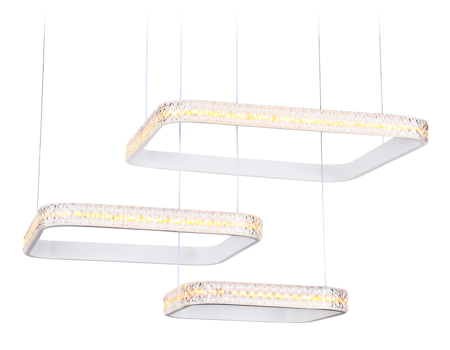 Подвесной светодиодный светильник с пультом FA6165 WH белый 131W 720*500*900 (ПДУ РАДИО 2.4)