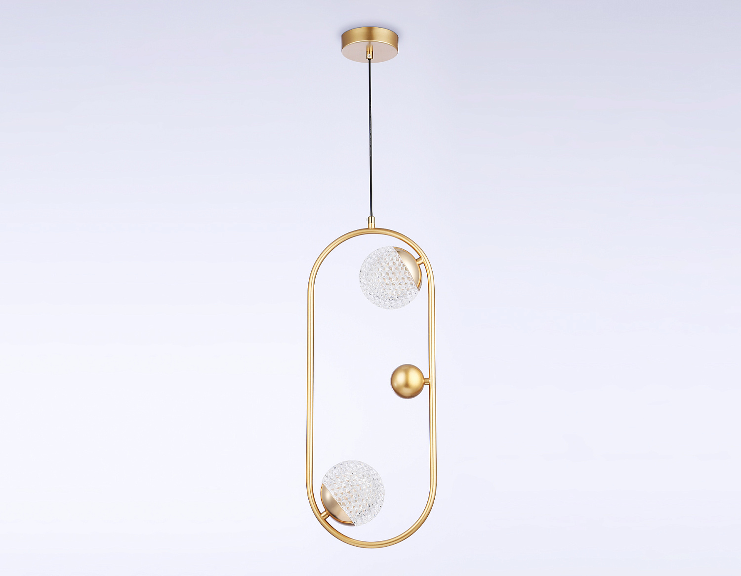 Подвесной светильник со сменной лампой TR5431/2 GD золото G9/2 max 40W 220*110*1000