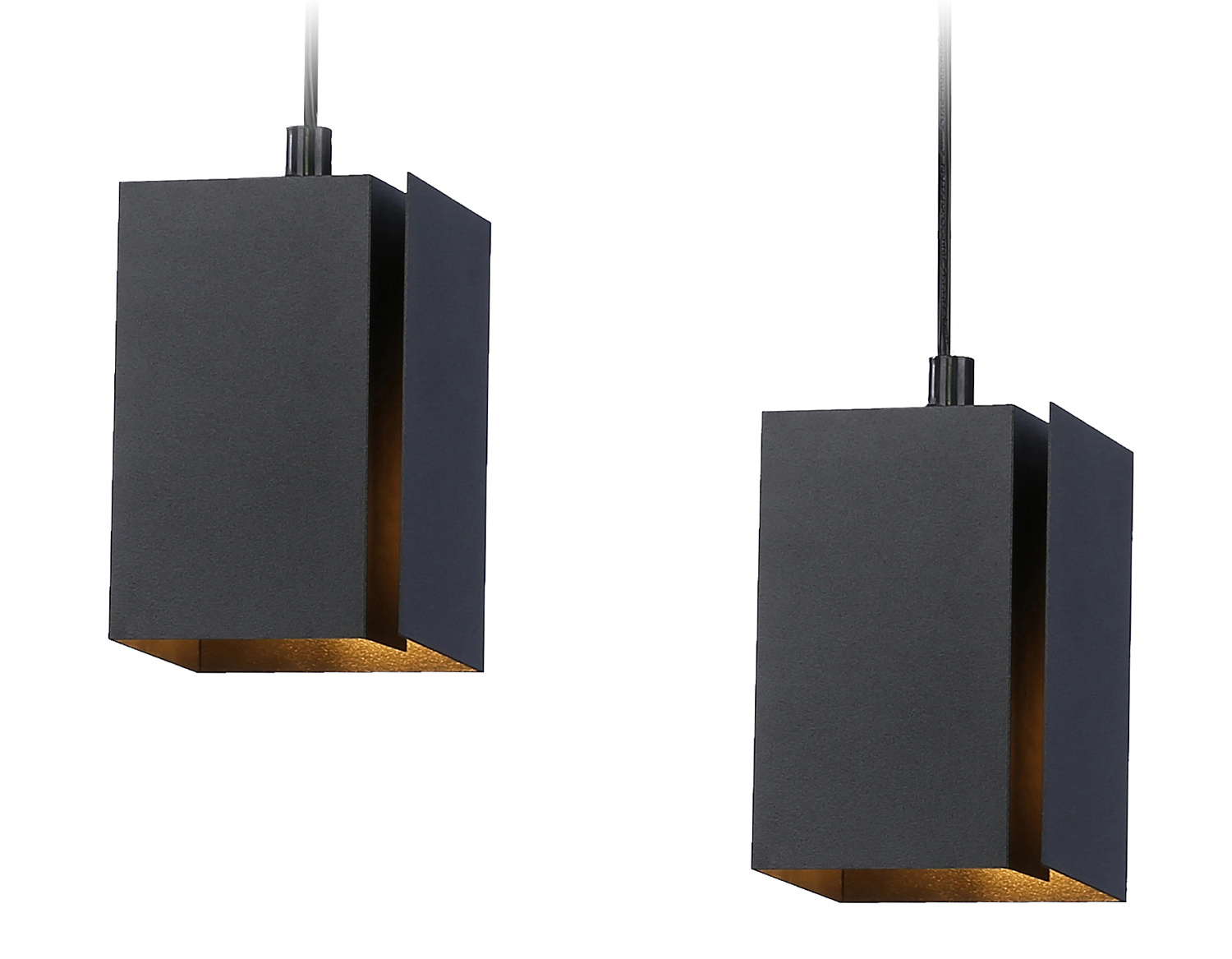 Светильник подвесной со сменной лампой G9 TN5133/2 BK черный E27/2 max 40W 260*80*1150