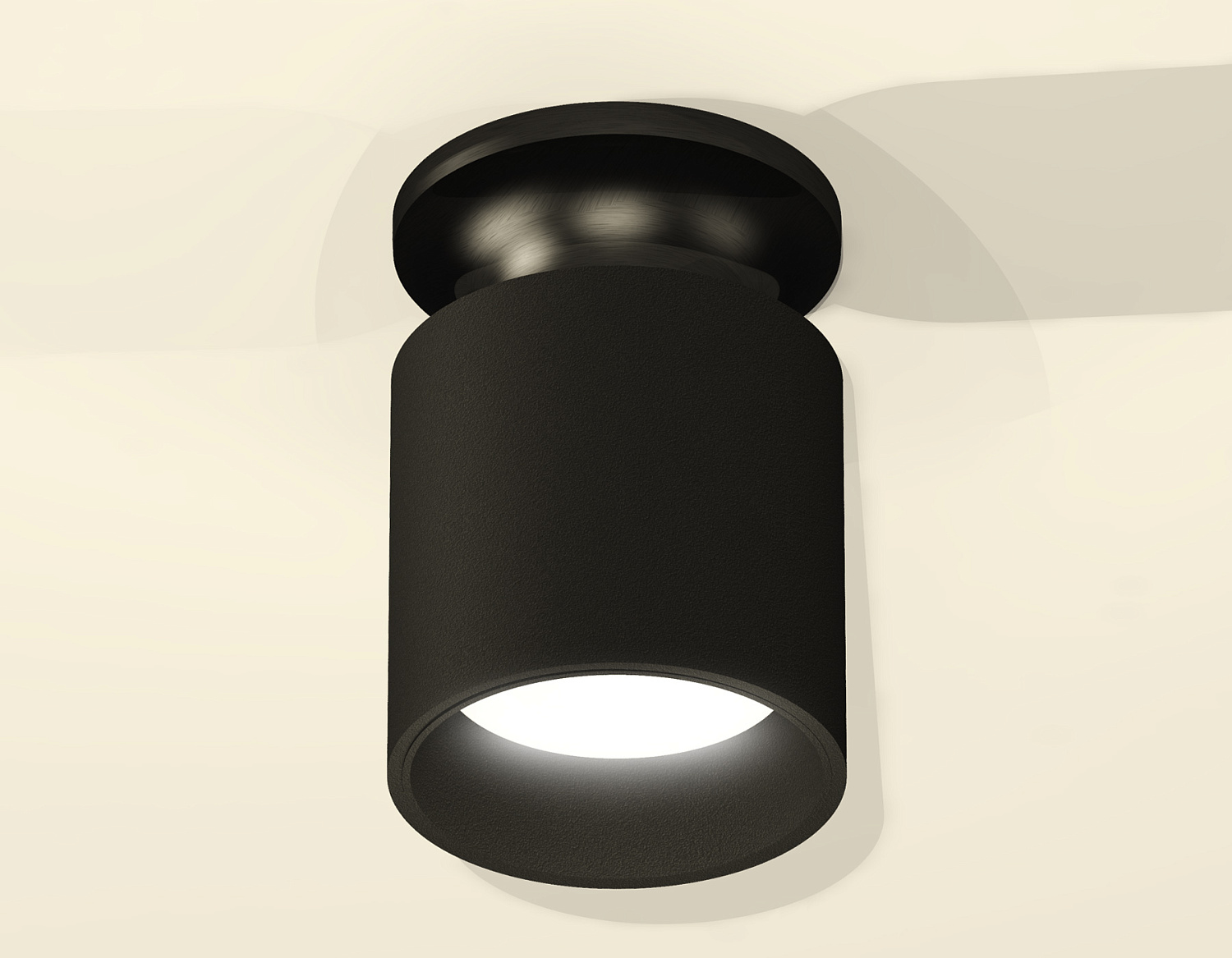 Комплект накладного светильника XS6302101 SBK/PBK черный песок/черный полированный MR16 GU5.3 (N6902, C6302, N6111)