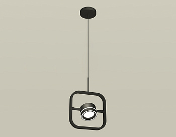 Комплект подвесного поворотного светильника с акрилом XB9119151 SBK/FR черный песок/белый матовый GX53 (C9119, N8434)