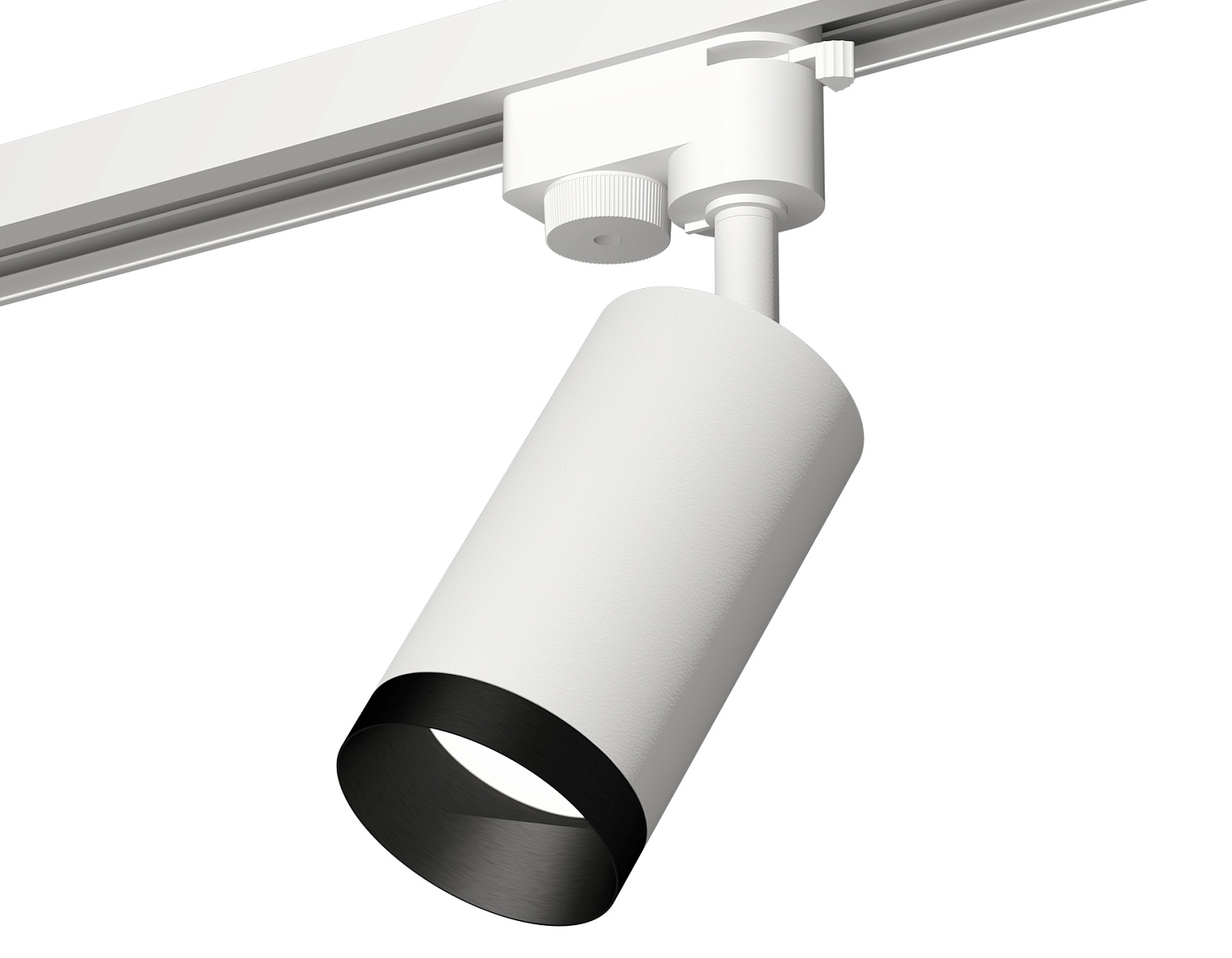 Комплект трекового однофазного светильника XT6322061 SWH/PBK белый песок/черный полированный MR16 GU5.3 (A2520, C6322, N6131)
