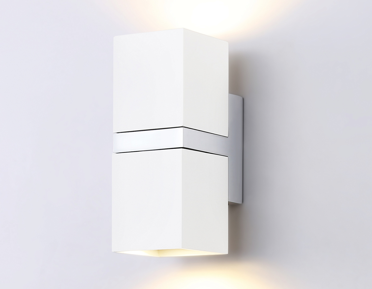 Настенный светильник FW245/2 WH/CH белый/хром GU10*2 max 12W 155*61*80