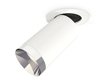 Комплект встраиваемого поворотного светильника XM6322202 SWH/PSL белый песок/серебро полированное MR16 GU5.3 (A2241, C6322, N6132)