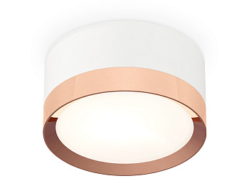 Комплект накладного светильника XS8101006 SWH/PPG белый песок/золото розовое полированное GX53 (C8101, N8126)