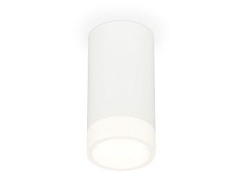 Комплект накладного светильника с акрилом XS8161002 SWH/FR белый песок/белый матовый GX53 (C8161, N8401)