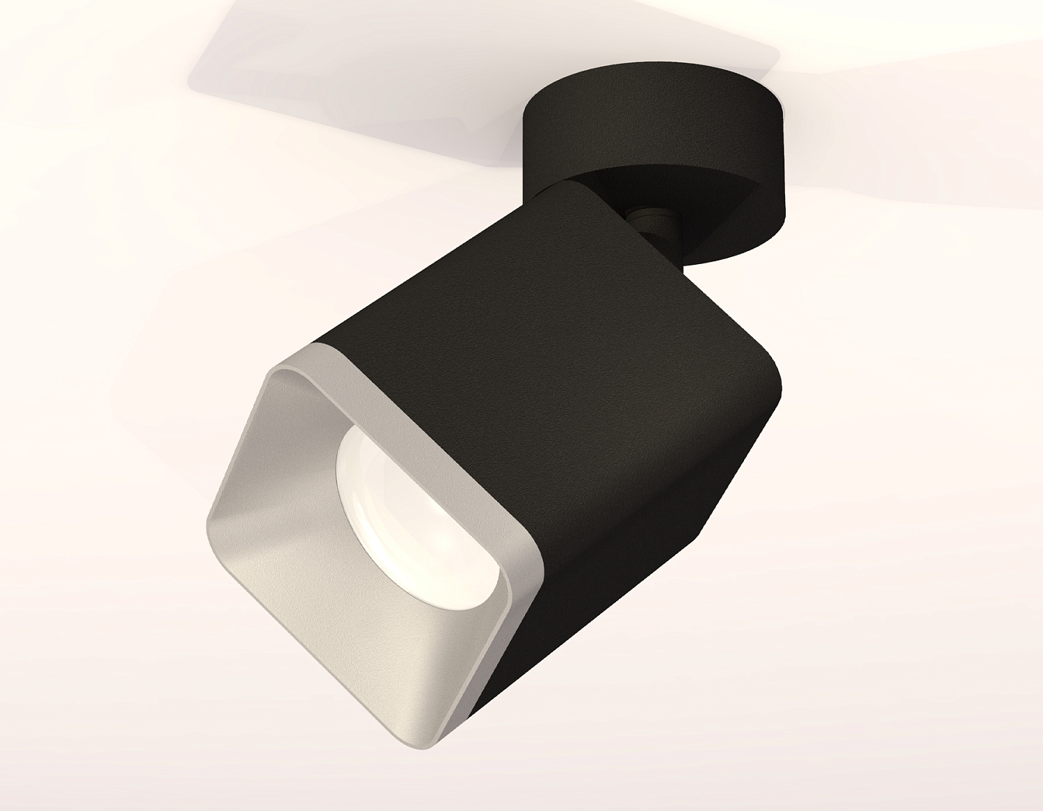 Комплект накладного поворотного светильника XM7813003 SBK/SSL черный песок/серебро песок MR16 GU5.3 (A2210, C7813, N7703)