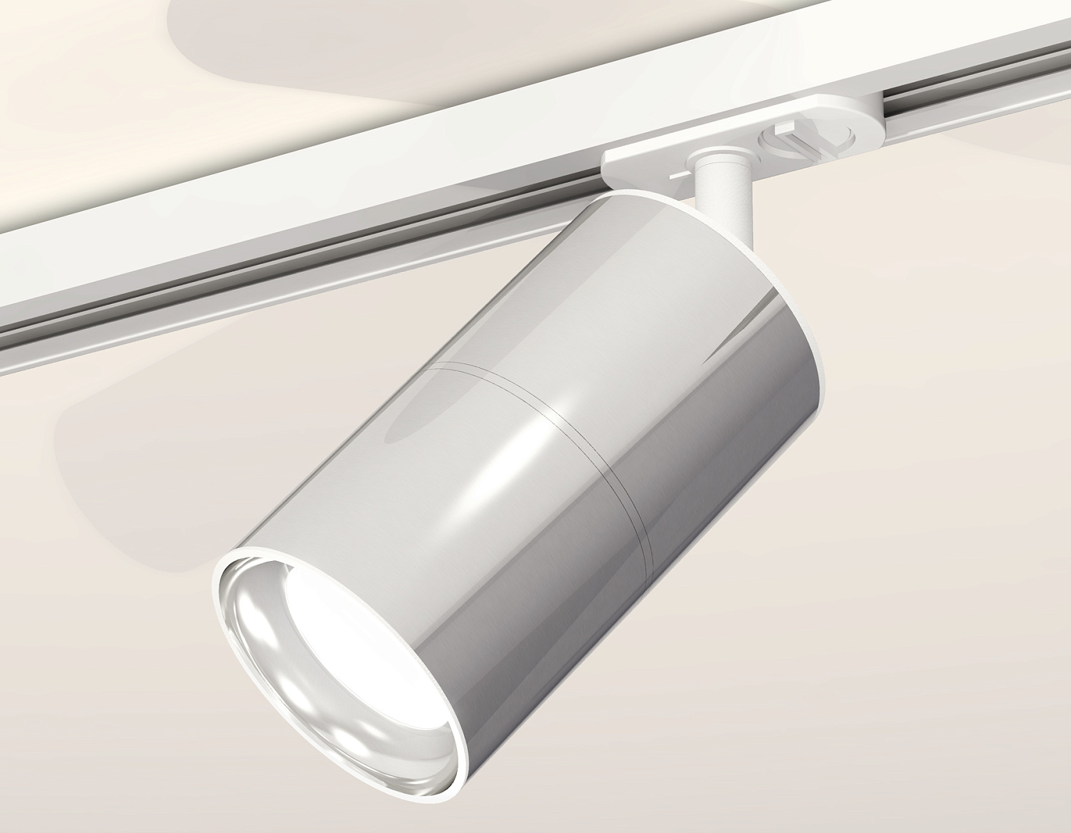 Комплект трекового светильника XT7405001 PSL/SWH серебро полированное/белый песок MR16 GU5.3 (A2536, C7405, A2070, C7405, N7022)