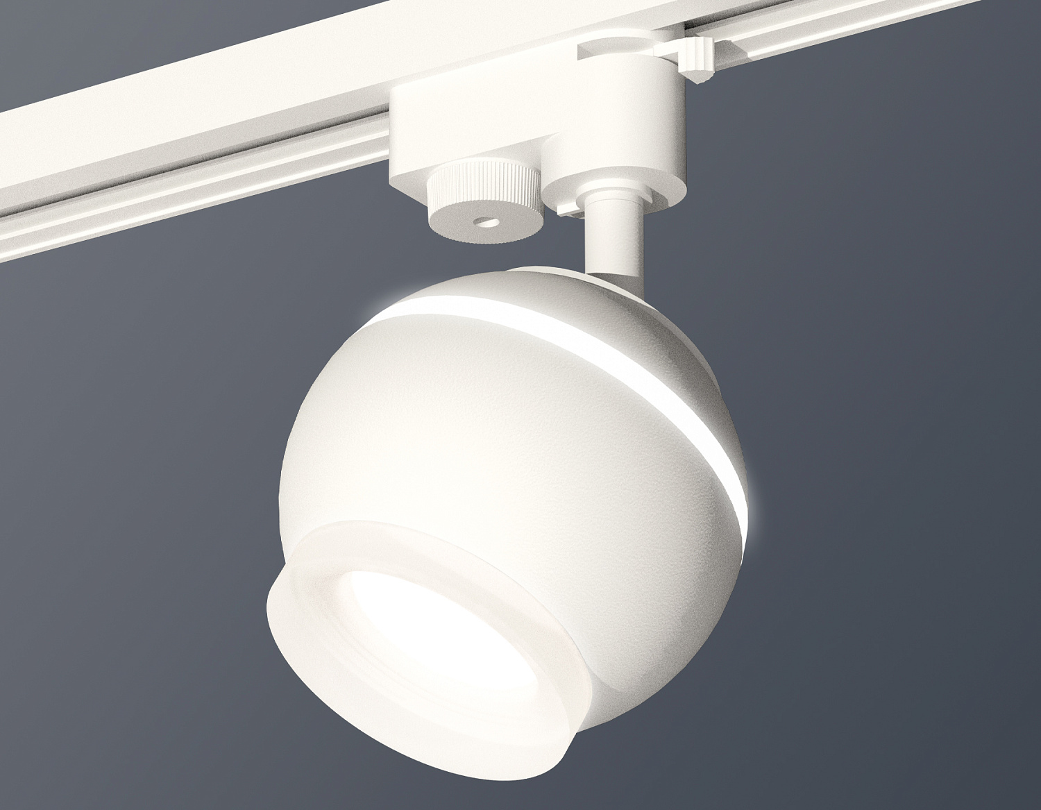 Комплект трекового однофазного светильника с подсветкой XT1101071 SWH/FR белый песок/белый матовый MR16 GU5.3 LED 3W 4200K (A2520, C1101, N7165)