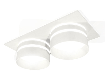 Комплект встраиваемого светильника с акрилом XC7635042 SWH/FR белый песок/белый матовый MR16 GU5.3 (C7635, N7141)