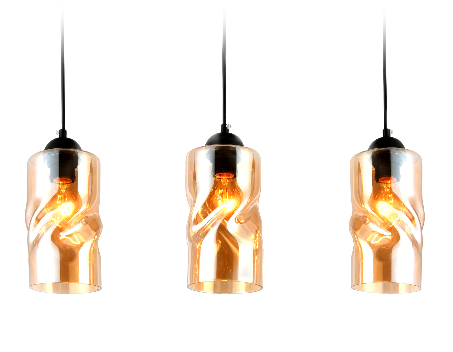 Подвесной светильник TR3556/3 BK/TI черный/янтарь E27 max 40W 570*110*1200