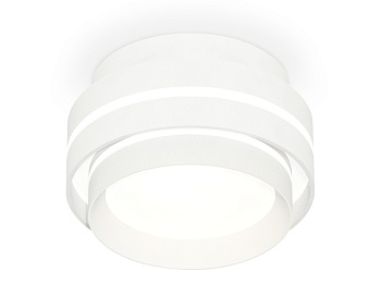 Комплект накладного светильника с акрилом XS8412004 SWH/FR белый песок/белый матовый GX53 (C8412, N8477)