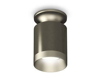 Комплект накладного светильника XS6303120 DCH/MCH черный хром/хром матовый MR16 GU5.3 (N6904, C6303, N6133)