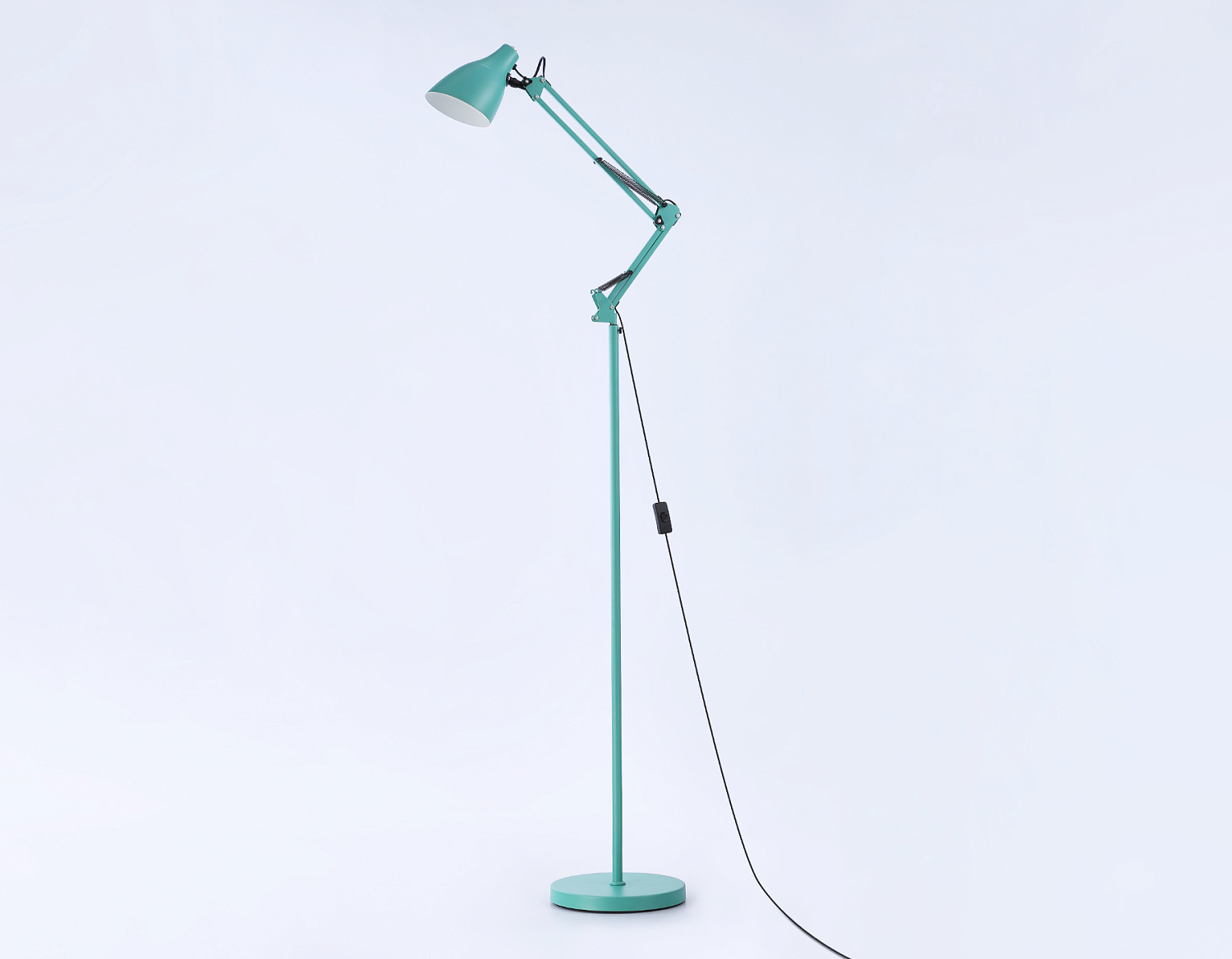 Светильник напольный с выключателем на проводе TR97649 GN зеленый E27 max 40W D120*1750