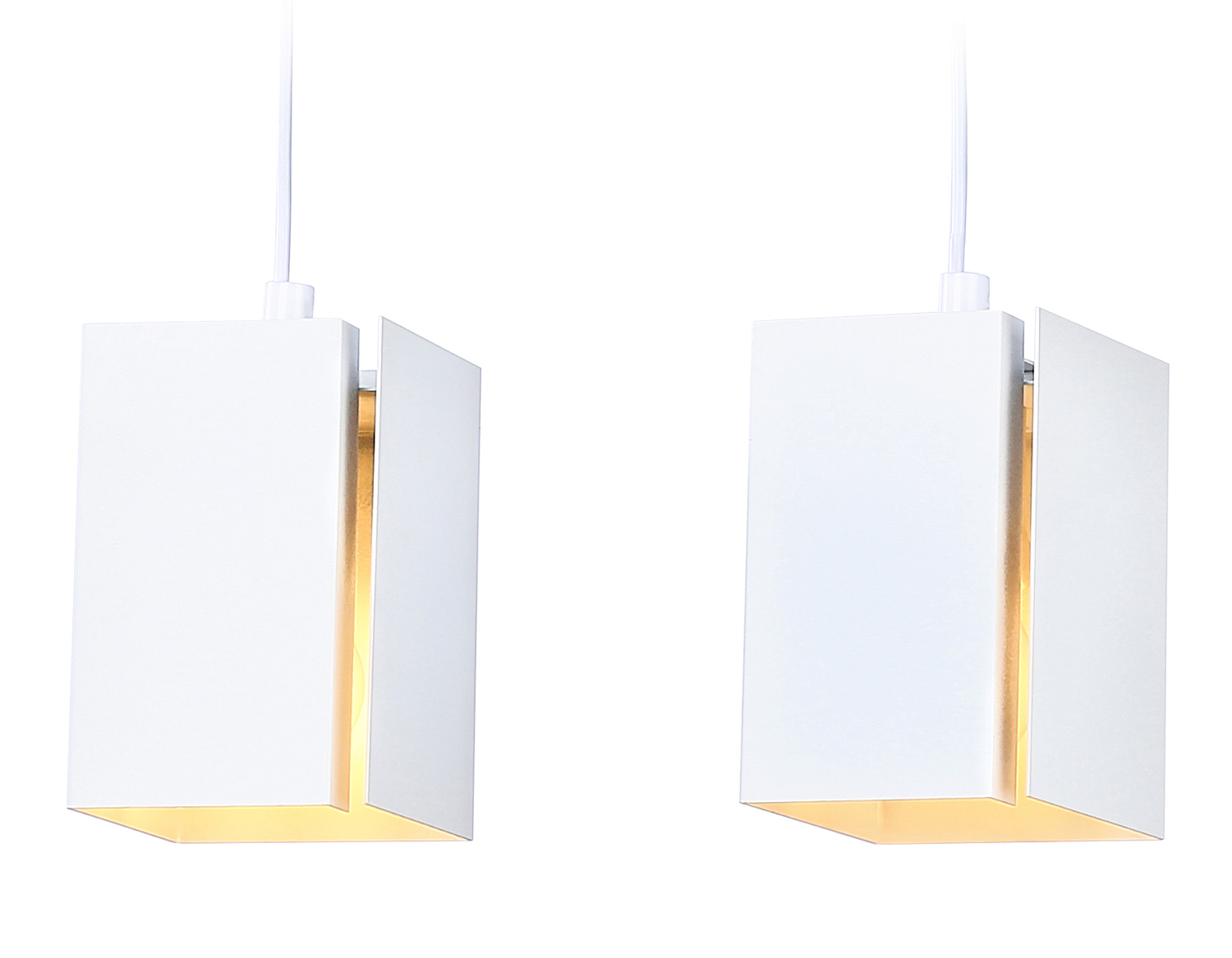 Светильник подвесной со сменной лампой G9 TN5131/2 WH белый E27/2 max 40W 260*80*1150