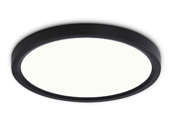 Светильник светодиодный ультратонкий 3000K-6500K с CCT-переключателем FZ1904 BK черный IP54 20W 3000K-6500K CCT-переключатель D300*25 (Без ПДУ)