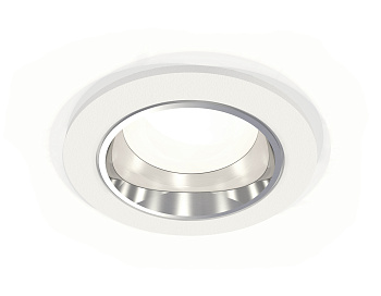 Комплект встраиваемого светильника XC6512003 SWH/PSL белый песок/серебро полированное MR16 GU5.3 (C6512, N6112)