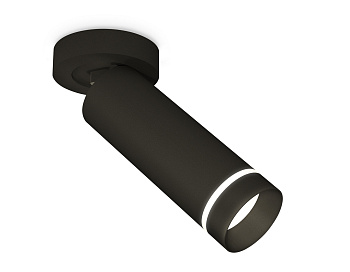 Комплект накладного поворотного светильника с акрилом XM6343221 SBK/FR черный песок/белый матовый MR16 GU5.3 (A2229, C6343, N6229)