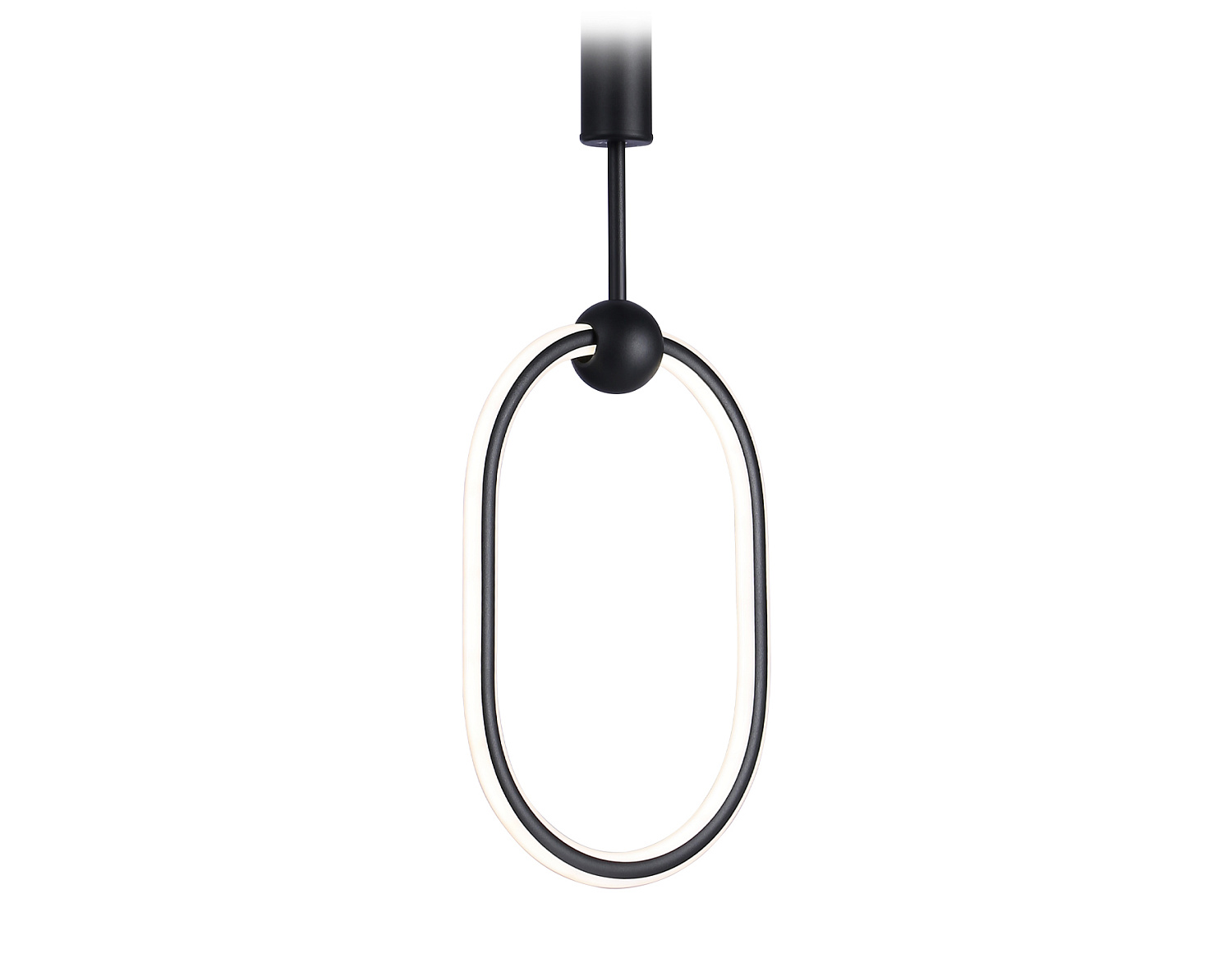 Подвесной светодиодный светильник с пультом FL10577 BK черный 3000K/4200K/6400K 56W 230*16*1000 (ПДУ ИК)