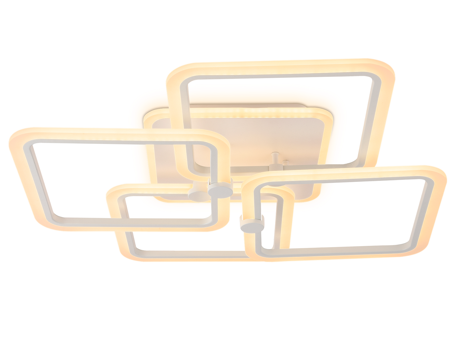 Потолочный светодиодный светильник с пультом FA537/4 WH белый 148W 670*670*120 (ПДУ РАДИО 2.4)