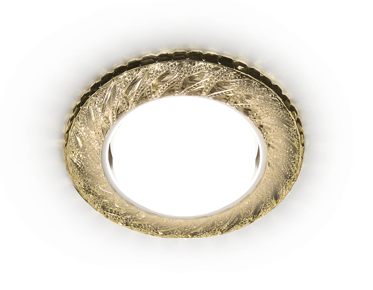 Встраиваемый точечный светильник GX53 с LED подсветкой G303 CL/WW хром/прозрачный GX53+3W(LED WARM)