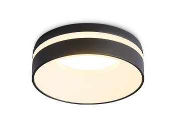 Встраиваемый точечный светильник MR16 TN3306 BK/FR черный/белый матовый MR16 GU5.3 D80*43